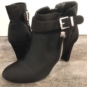 Black High Heeled Booties